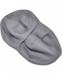 Berets Womens French Beret hat- Reversible Solid Color Cashmere Mosaic Warm Beret Cap for Girls - Grey - CH18WGQRWEY $19.67