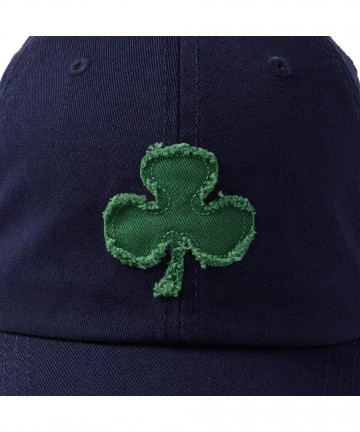 Baseball Caps Unisex Tattered Chill Applique Shamrock Dstblu- Darkest Blue- One Size - CH18GELONKS $29.58