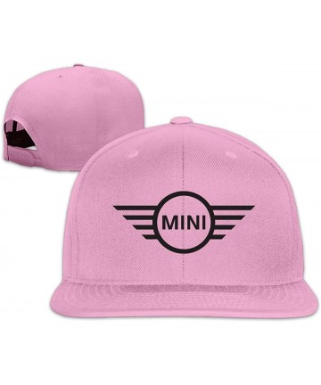 Baseball Caps Unisex Mini Cooper A Flat-Brim Hats Adjustable Freestyle Cap - Pink - C318XHRCYZ0 $18.21