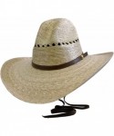 Cowboy Hats PALM LEAF COWBOY HAT- GUS 507 - Natural Palm - CZ11VWS8AIJ $41.16