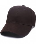 Baseball Caps Custom Embroidered Baseball Hat Personalized Adjustable Cowboy Cap Add Your Text - Brown - CS18H476T6O $22.49