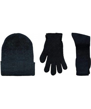 Skullies & Beanies Winter Beanies & Gloves For Men & Women- Warm Thermal Cold Resistant Bulk Packs - Womens 3 Pc Combo a - CT...