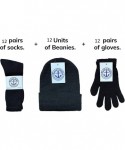 Skullies & Beanies Winter Beanies & Gloves For Men & Women- Warm Thermal Cold Resistant Bulk Packs - Womens 3 Pc Combo a - CT...