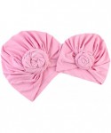 Skullies & Beanies Mom Baby Parent-Child Knot Turban Hat Beanie Cap - Pink - CK185A0MEZH $20.39