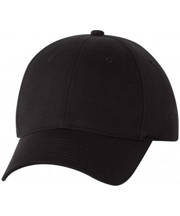 Baseball Caps VC900 - Poly/Cotton Twill Cap - Black - C9118D1BJ41 $13.06