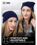 Skullies & Beanies Winter Beanie Knit Hats for Men & Women - Warm- Stretchy & Soft Daily Ribbed Toboggan Cap - Navy Blue - C2...