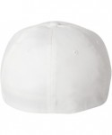 Baseball Caps St Patrick's Day Fitted Hat- Four Leaf Clover Flex Fit Baseball Hat - Full Clover - White - CZ18Q0CTRZ7 $23.58