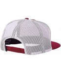 Baseball Caps Team Trucker Hat - Burgundy - CF18S6W904W $30.63