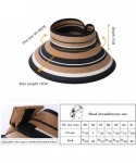 Sun Hats Womens Packable Ponytail Straw Fedora Sun Cloche Hat Summer Beach Panama 56-59cm - Beige_99055 - CW18E46D5T6 $22.55