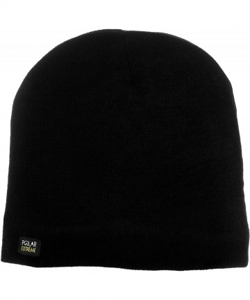 Skullies & Beanies Mens Insulated Thermal Knit Skull Cap - Charcoal - C612O3HWDPH $26.49