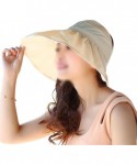 Sun Hats Summer Floppy Big Brim Lace Beach Cap UPF 50+ Waterproof Fishing Sun Hat for Women Packable - Beige - C511ZHPMIN7 $1...