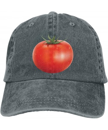 Skullies & Beanies Unisex Adult Denim Caps Tomato Funny Logo Vintage Adjustable Cowboy Baseball Cap - Deep Heather - CA18OTU7...