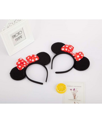 Headbands 2 Pcs Mouse Ears Headband Hairs Accessories for Children Mom Baby Boys Girls Birthday Party or Celebrations - CR18R...