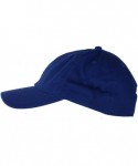 Baseball Caps Oceanside Solid Color Adjustable Baseball Cap - Royal Blue - C512INRKJLX $15.71
