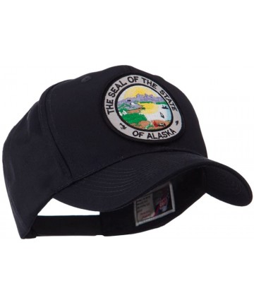 Baseball Caps US Western State Seal Embroidered Patch Cap - Alaska - CU11FIUCG6Z $23.20