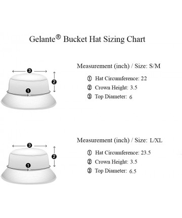 Bucket Hats 100% Cotton Packable Fishing Hunting Summer Travel Bucket Cap Hat - Denim Blue - CK18X8OG3YL $23.13