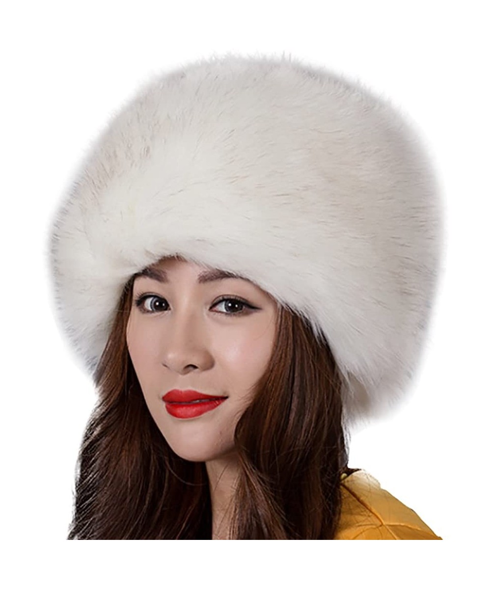 Skullies & Beanies Women's Warmth Furry Russian Winter Beanie Hat - Whitetip - CU12NZBBWK5 $29.75
