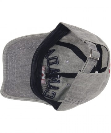Baseball Caps Canada Vintage Denim Jeans Dark Washing Club Ball Cap Baseball Hat Truckers - Gray - CP187OW7UK7 $23.04