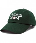 Baseball Caps Baseball Mom Women's Ball Cap Dad Hat for Women - Dark Green - CH18K35SA2W $23.16
