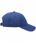 Sun Hats 6 Panel Low Profile Garment Washed Superior Cotton Twill - Royal - CP12IVBEMJB $13.16