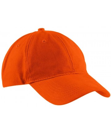 Baseball Caps Brushed Twill Low Profile Cap in - Orange - CL11VQ4RD0L $13.26