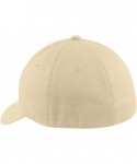 Baseball Caps Flexfit Cotton Twill Cap. C813 - Stone - CQ183M4H7R7 $17.47