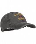 Baseball Caps US Army Retired Military Embroidered Washed Cap - Black - CA185ODNXR4 $32.27
