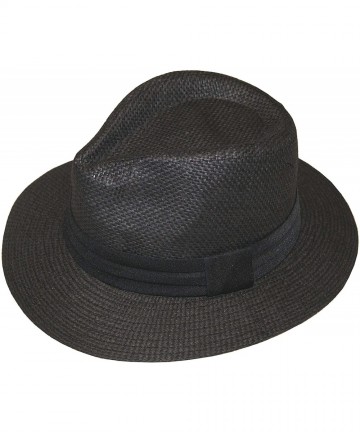 Sun Hats Lady's Fashion Summer Golf Sun Hat Panama Cap - New - Black - CC11NLL52T1 $17.01
