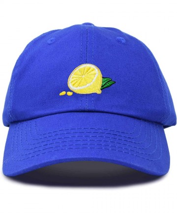 Baseball Caps Lemon Hat Baseball Cap - Royal Blue - CL18M7X467R $16.53