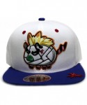 Baseball Caps Mad Robot Pig Character Snapback Caps - White/Royal - C8124M119AX $23.71