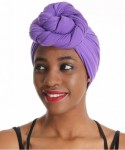 Headbands Solid Color Head Wrap & Scarf - Stretch Jersey Knit Hair Wrap- Long Turbans - CZ18QRIW8RN $30.09