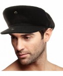 Newsboy Caps Men's Winter 100% Soft Wool Solid Flat Ivy Driver Golf Cabby Cap Hat - Black - C31867KY0K7 $21.92
