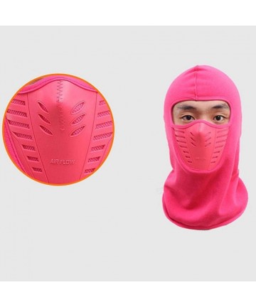 Balaclavas ☀Balaclava Windproof Ski Mask Cold Weather Face Mask Motorcycle Neck Warmer or Tactical Balaclava Hood(Hot Pink) -...