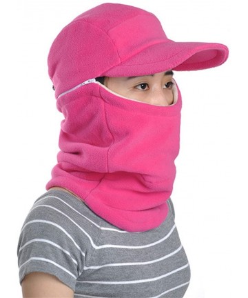 Balaclavas Masked Scarf Fleece Cap Hat Warm Windproof Balaclava for Women Men Winter - A03-pink - C8120SO61BB $57.65
