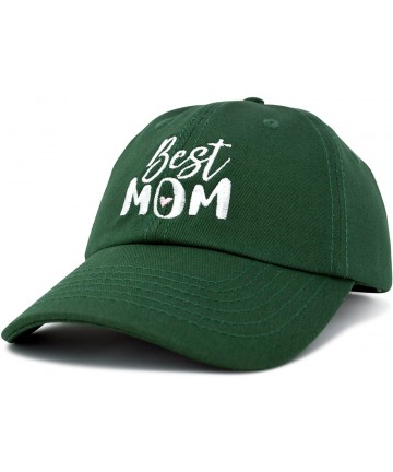 Baseball Caps Best Mom Baseball Cap Womens Dad Hats Adjustable Mothers Day Hat - Dark Green - CJ18D6YULCL $14.28