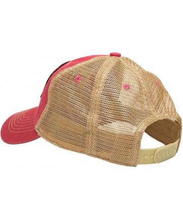 Baseball Caps Vodka is Awesome Mesh Trucker Hat - Cardinal Hat (Red w/Gold) - CL11MW1TVLB $39.06