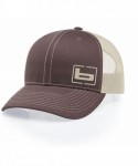 Baseball Caps Trucker Cap - Brown/Khaki Side Logo - CY1805YDHN5 $30.67
