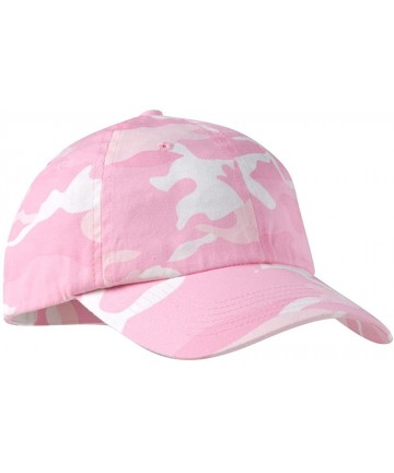 Baseball Caps Adjustable Camo Camouflage Cap Hat in - Pink Camo - CT11SYW9ZAD $18.43