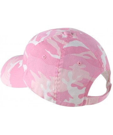 Baseball Caps Adjustable Camo Camouflage Cap Hat in - Pink Camo - CT11SYW9ZAD $18.43