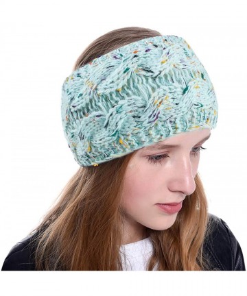 Cold Weather Headbands Girls Headbands Hat Fuzzy Lined Cute Beanies Ear Warmer Headbands for Women - 2 Pack Multi-colored 2 -...