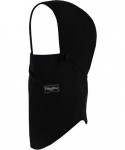Balaclavas Team Hood Balaclava Face Mask- Dual Layer Cold Weather Headwear for Men and Women - Black - CM12O14TM4L $47.88