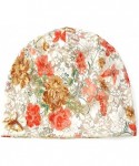 Skullies & Beanies Women Chemo Hat Elegant Floral Lace Turban Chemo Cancer Beanie Cap Sleepping Hat - 14c - C11855QMA45 $32.31