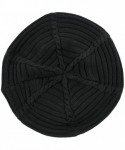 Skullies & Beanies 100% Cotton Classic Rasta Slouchy Ribbed Beanie Hats - Black - CE12E1QD6Z1 $26.90
