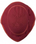 Bucket Hats UPF 50+ Women's Bucket Shaped Hat - Red Orange W12S50E - CS11D3H6WQF $60.10