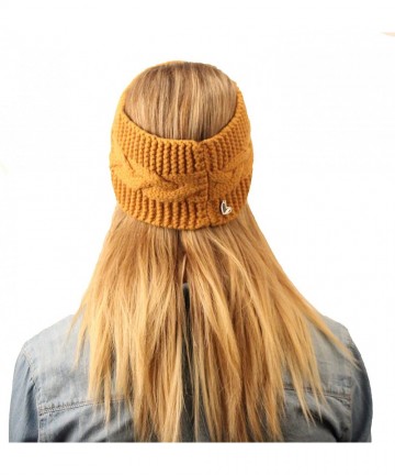 Cold Weather Headbands Women's Savannah Headband- Mustard- One Size - CL127RENDVV $35.90