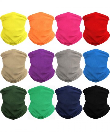 Balaclavas Headwear Headband Bandana Neck Gaiter - Headwrap Balaclava Facemask Seamless for Outdoor - 12pcs-set-12 - CH186C3S...