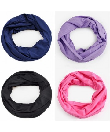 Headbands Cotton Beanie Chemo Cap Infinity Scarf for Cancer Patients Solid Color Soft High Elastic Breathable UV Protection -...