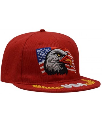 Baseball Caps 3D Embroidery Dad Hat Patriotic Eagle American Flag Adjustable Baseball Cap Classic Strapback Cap - CZ18RZN2D28...