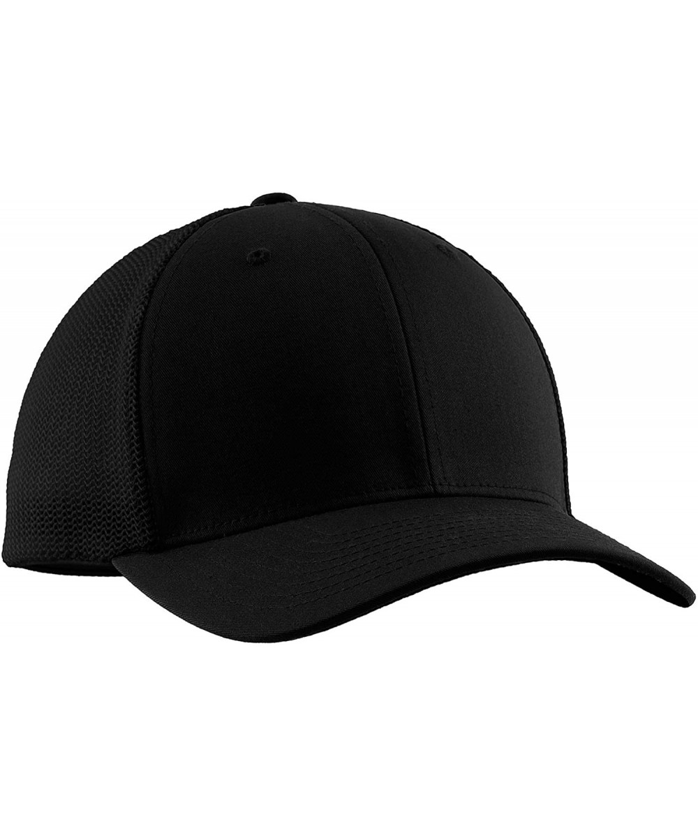 Baseball Caps Men's Flexfit Mesh Back Cap - Black/Black - CD1196SHZJD $17.32