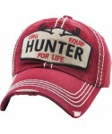 Baseball Caps Outdoor Hunting Tactical Distressed Baseball Cap Dad Hats Adjustable Unisex - (7.1) Maroon Hunter for Life - CM...
